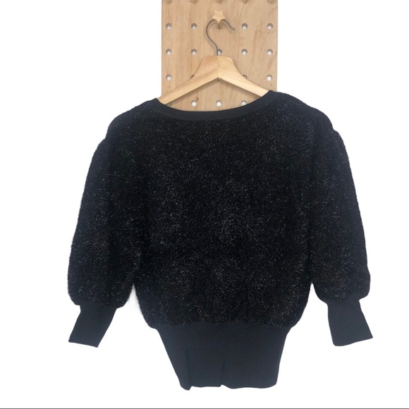 NWT ANTHROPOLOGIE PAMELA TINSEL SHIMMER SWEATER - Picture 8 of 10